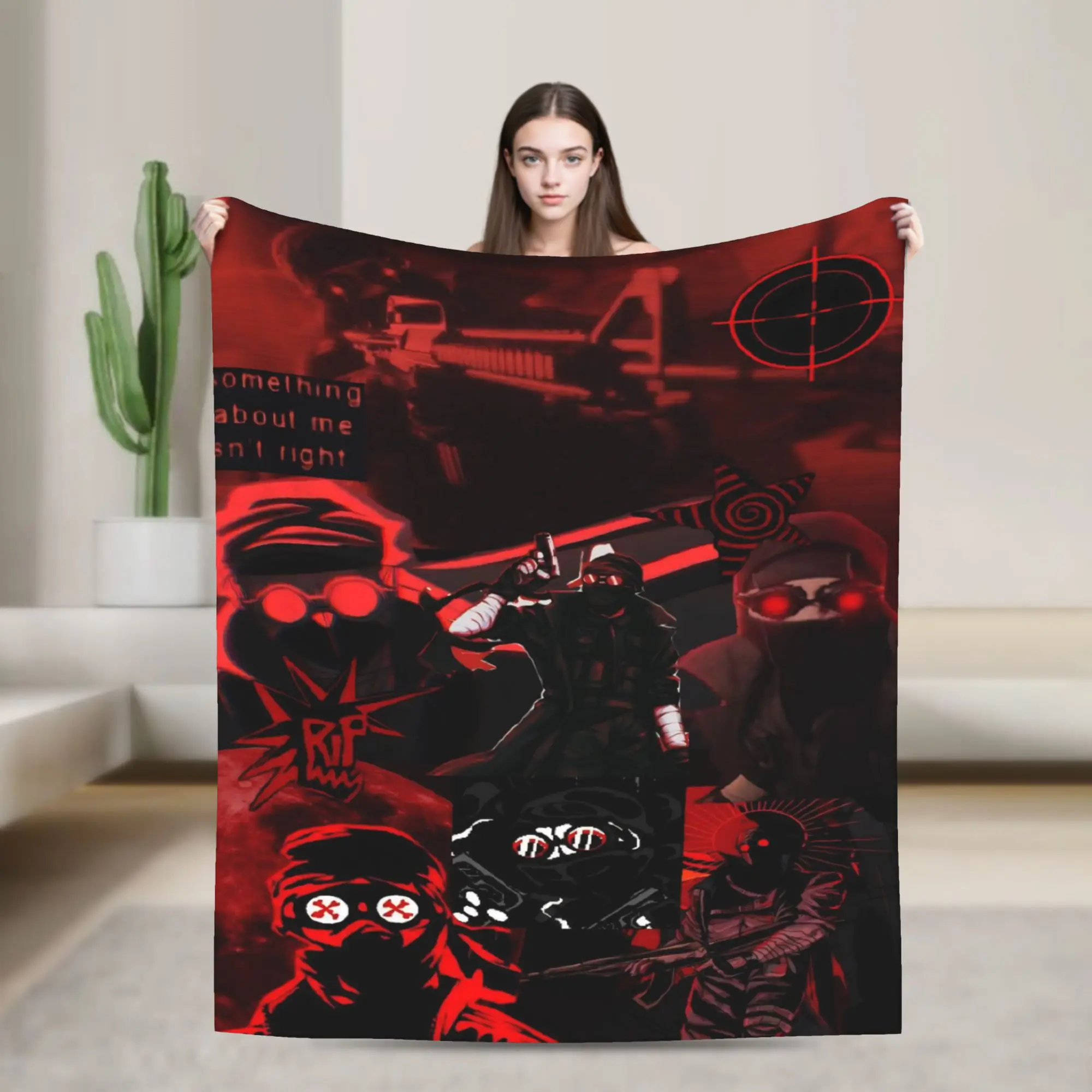 MADNESS COMBAT Hank Merch Blankets Super Soft Flannel  Throw Blanket Comfortable Bedding Throws