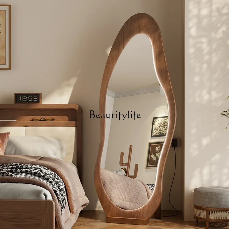 

ld6Special-shaped full-length mirror, bedroom wall-mounted floor-to-ceiling household high-end wall-mounted full-length mirror
