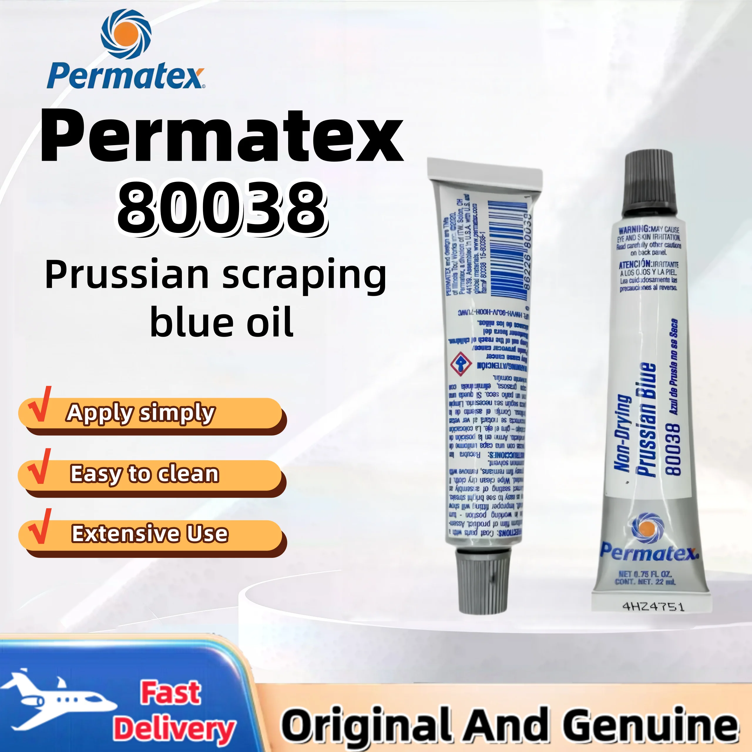 Permatex 80038 Prussian Blue Oil 35V Scratching Agent Taiyang Brand for Oil Display Nuclear Power