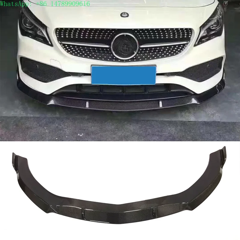 Full Custom Build With Old-to-new Body Kit ConversionFD Style W117 CLA 220 250 260 4MATIC Carbon Fiber Front Lip For CLA 45 20