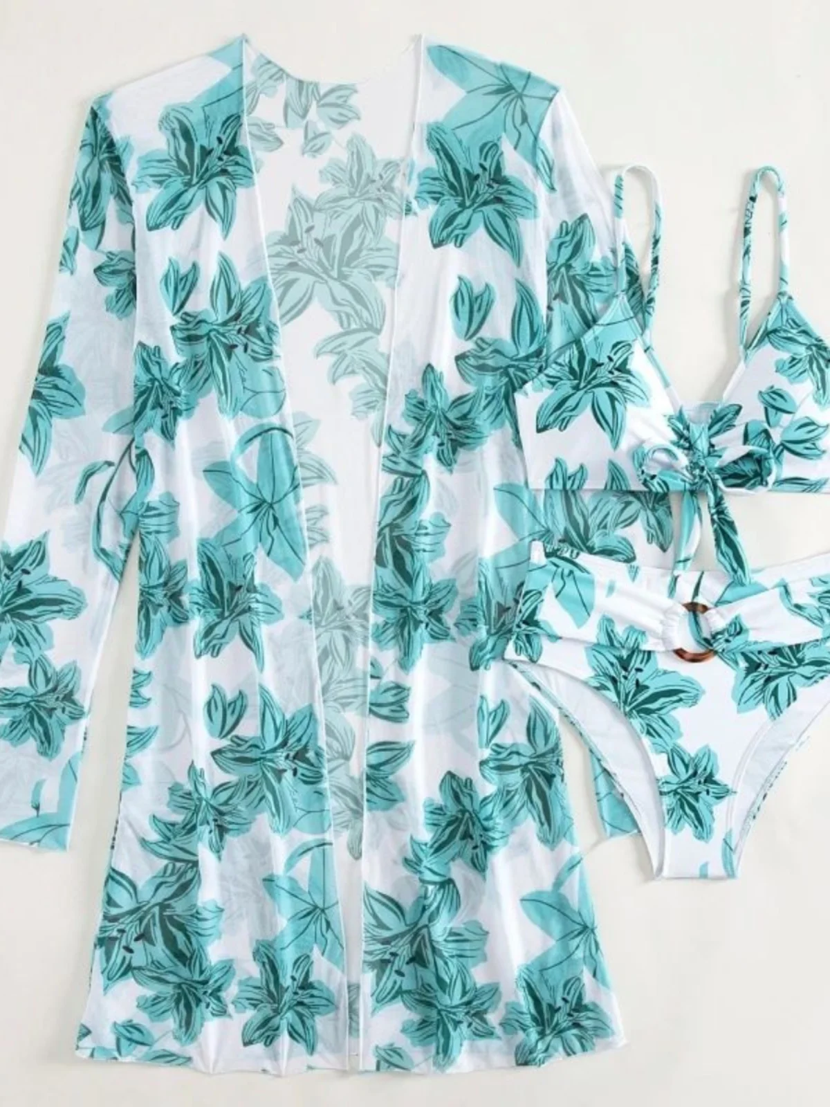 Sexy Printed Swimsuit for Women Faionable Beachwear Summer 2024 Seasonal Collection 00% Other Material Casual Swimwear