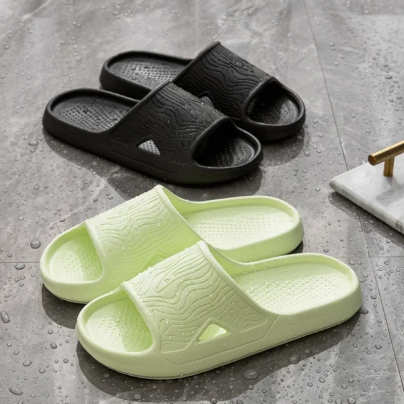 Claquettes antidérapantes légères à bout ouvert, séchage rapide, pour intérieur, extérieur, salle de bain, plage, été, claquettes en EVA pour intérieur et extérieur