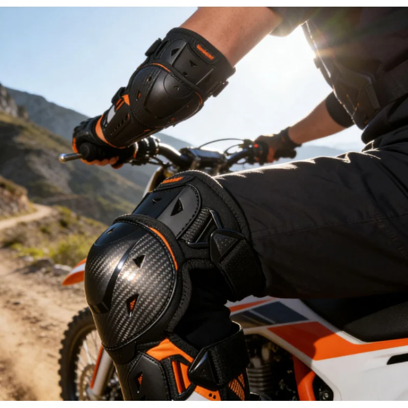 

Защитное снаряжение для грязевого велосипеда, мотоциклетное оборудование, наколенники и налокотники, удобное для мужчин и женщин, снаряжение для езды по бездорожью