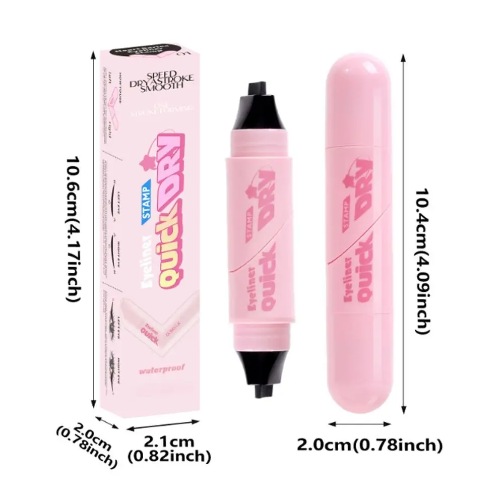 Nieuwe waterdichte eyeliner stempel langdurige zwarte kleur eyeliner stempel draagbare draaibare eyeliner stempel pen