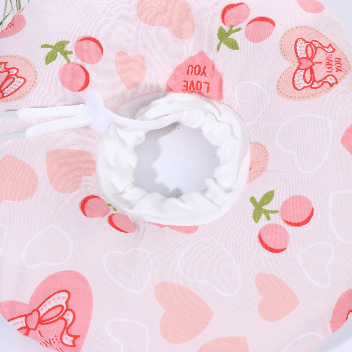 

1Pcs Cat Recovery Collar Heart Shape Printed Pink Size S Pet Dog Elizabethan Collar Anti-Scratch Protective Neck Cone