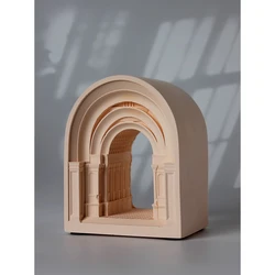 Greek Roman architectural model ornaments, European home decoration plaster architectural sculpture aromatherapy diffuser stone