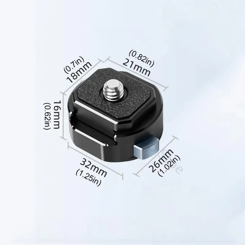 96BA Gimbals-Montagebasis mit Schnellverschluss-Kamera-Adapter-Design, 1/4-Zoll-Schraubmontage aus Aluminiumlegierung mit – Detail 6