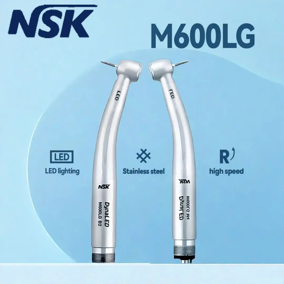 

NSK DynaLED M600LG Handpiece with LED Light M4 Push Button High Speed Handpiece Air Turbine 2/4 Hole Dentist Tool dentista