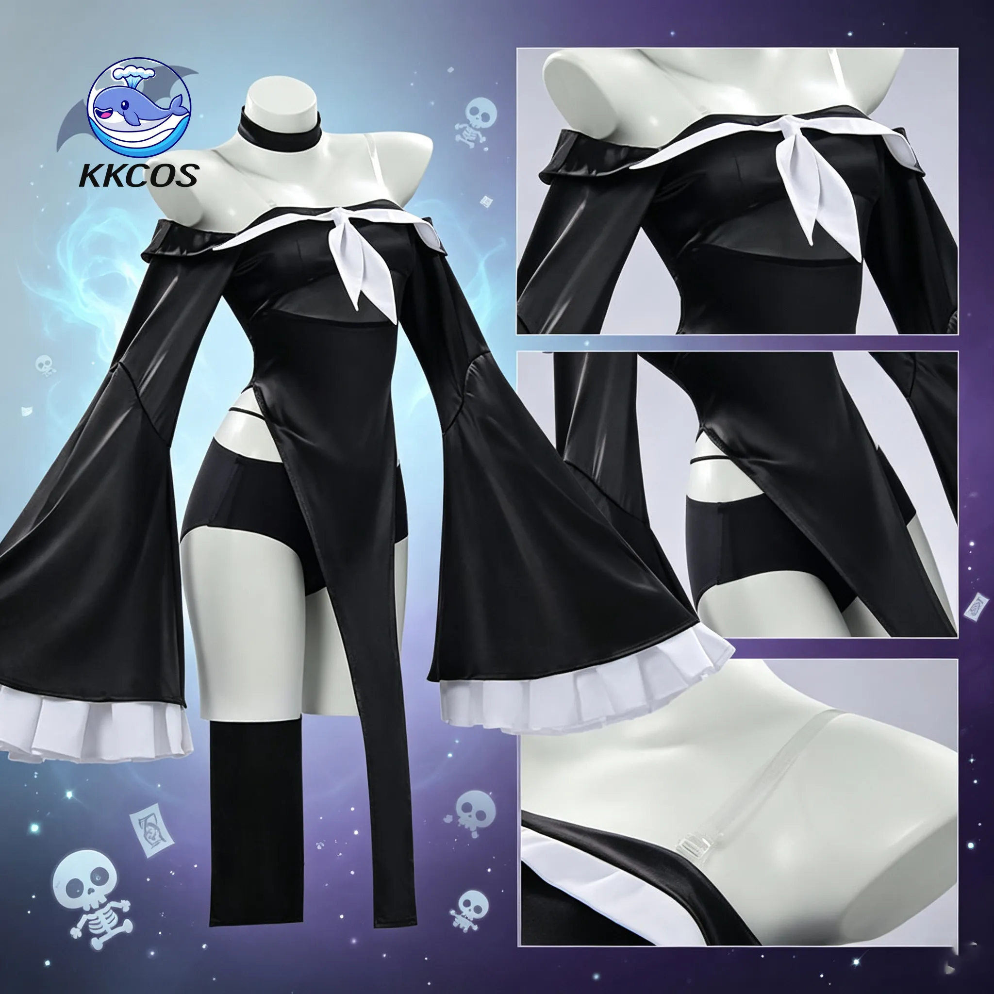 Костюм для косплея Plana Private Zombie из Blue Archive от KKCos, полный комплект для игр, аниме, комик-конов, карнавалов, Хэллоуина