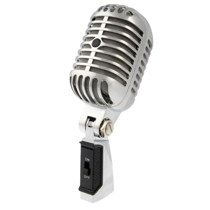 

OEM Mini Portable Mike Dynamic Moving Coil Professional Wired Vintage Classic Microphone for Stage Performance