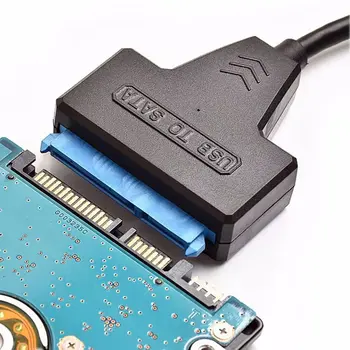 Adaptérový kabel SATA 3 na USB 3.0 s vysokou rychlostí 6 Gb/s, adaptér SATA na USB s napájecím portem, podpora 2,5/3,5palcového SSD HDD pevného disku 10 nejlepší prodej adaptér SATA USB s napájecím zdrojem - №1