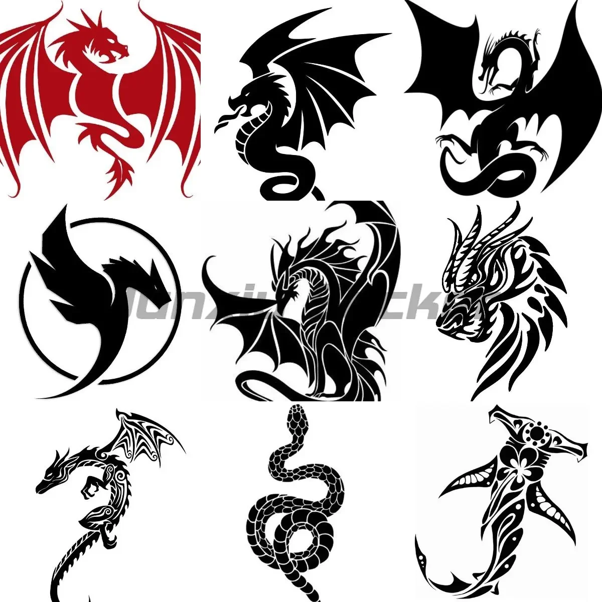 

Dragon StickersCar Truck Window Wall Laptop Car Motorcycle Helmet Window Trunk Windshield Vinyl Decal Stickers