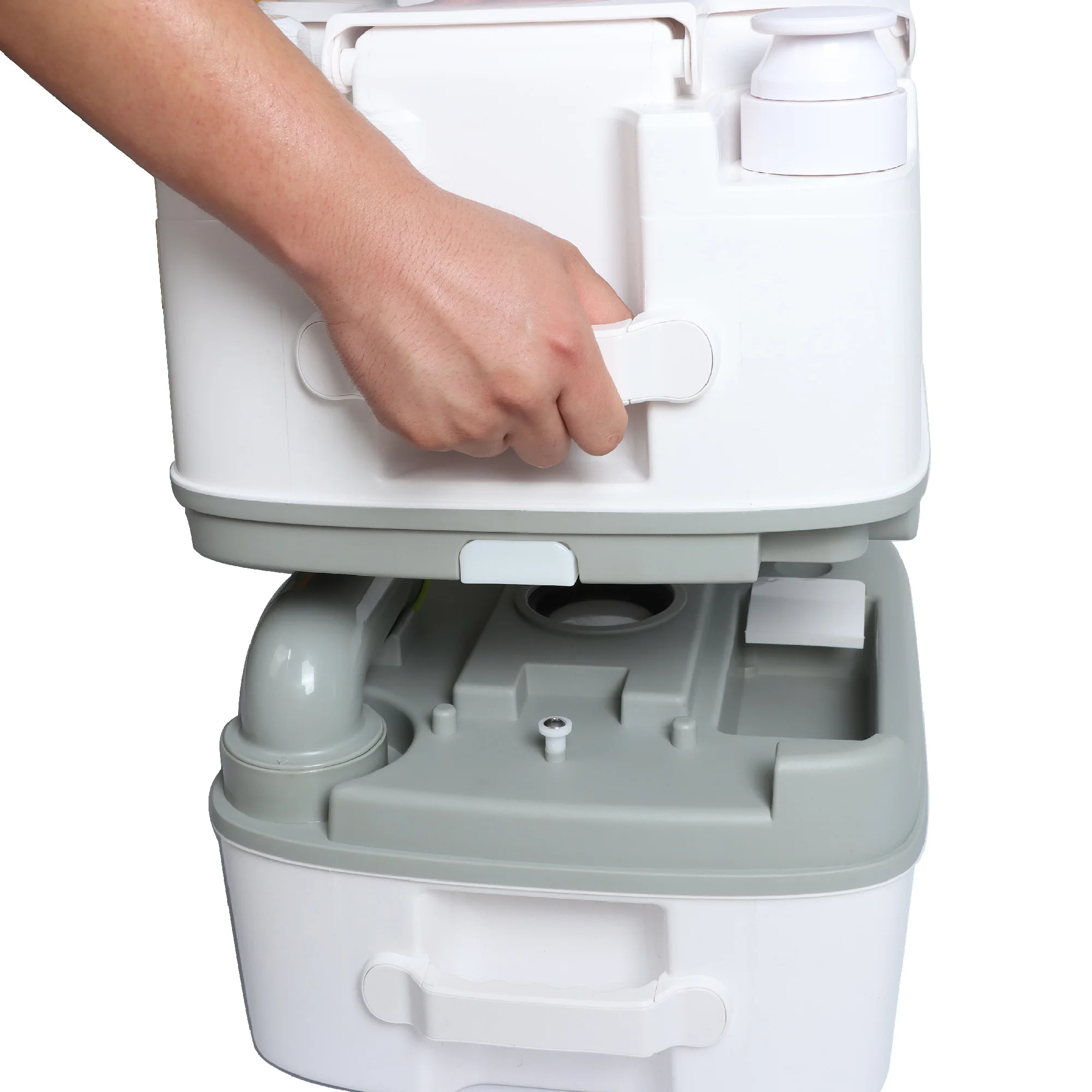 Plastic Portable Toilet for Camping  Mini Toilet Dual Spray Ravel Outdoor Camping