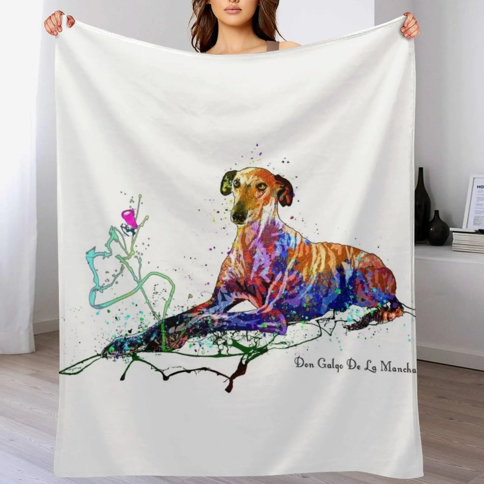 Don Galgo De La Mancha Throw Blanket Heavy Soft Plush Plaid Blankets