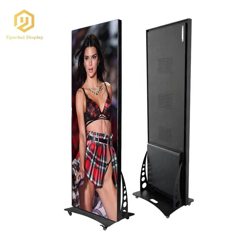 Indoor P1.86mm 640x1920mm poster LED full color display moving LED standing system GOB module  indoor splicing led poster p1.8