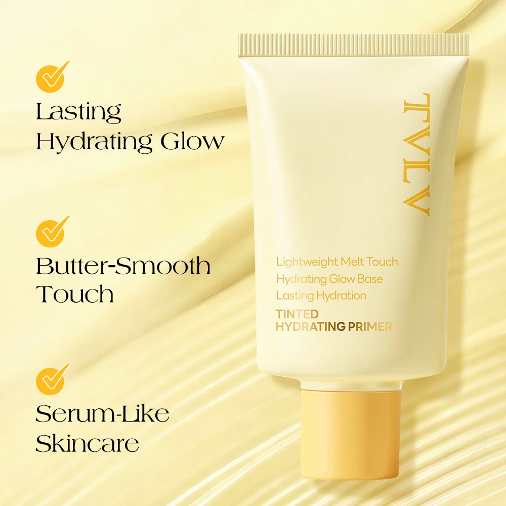 Tvlv Butter-Colored Moisturizing Makeup Primer, Hydrating Concealer, Conceals Pores, Brightens Skin Tone, Long-Lasting Makeup Base, Isolation Cream