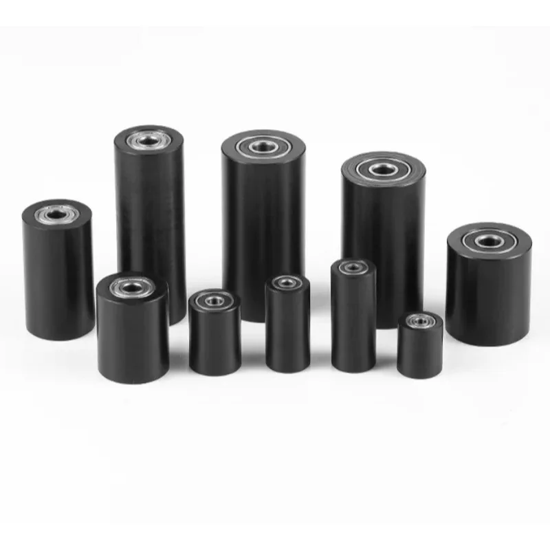 Suitable for Black Nylon Bearings Roller Guides Glued Custom Pulleys Mechanical Equipment Plastic Wheels Push and Position