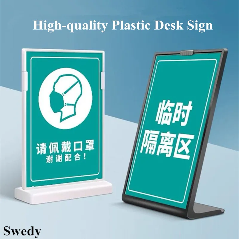 A5 148X210MM Table Plastic Picture Poster Frame Restaurant Advertising Menu Paper Price Holder Acrylic Sign Holder Display Stand