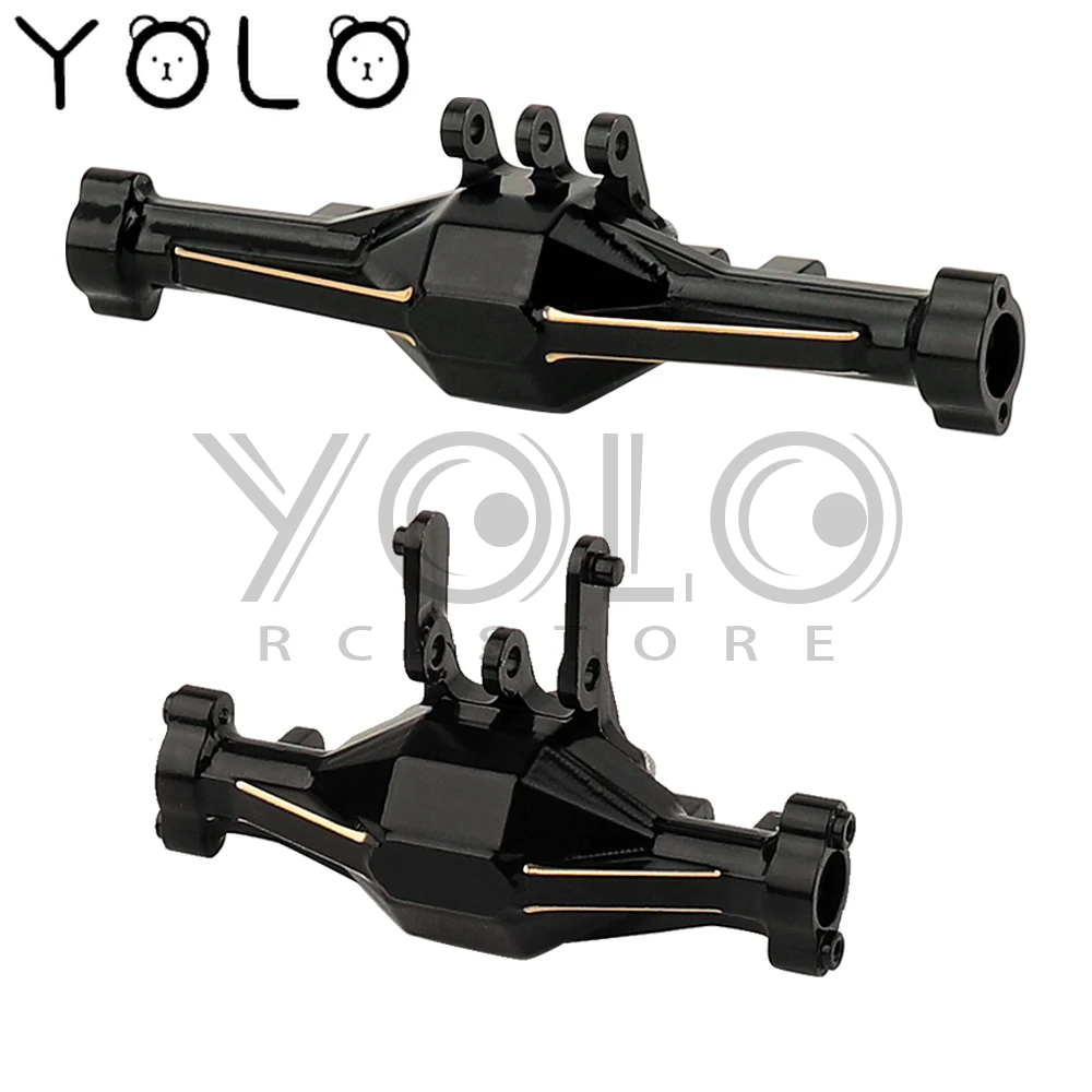 

Brass Black Coating TRX4-M Front and Rear Axle Housing for 1/18 RC Crawler TRX4M Metal Upgrade Parts