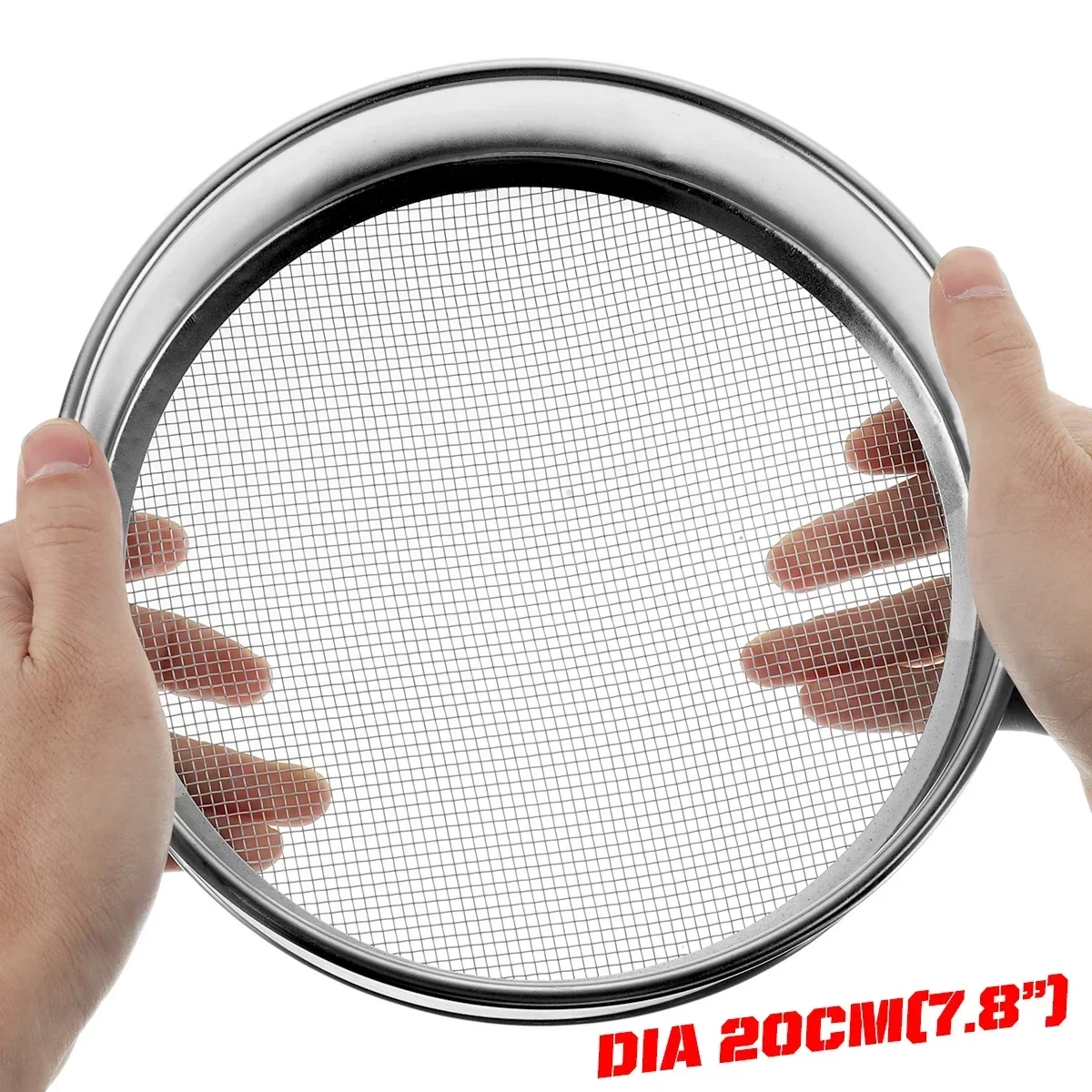 

Stainless Steel Dia 20cm 4.75-0.15mm 4-100 Mesh Test Sieve Aperture Lab Standard