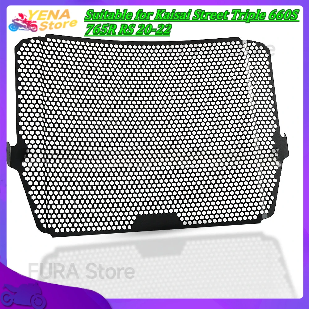 

Motorcycle radiator guard grille cover protector water tank guard accessory suitable for Kaisai Street Triple 660S 765R RS 20-22