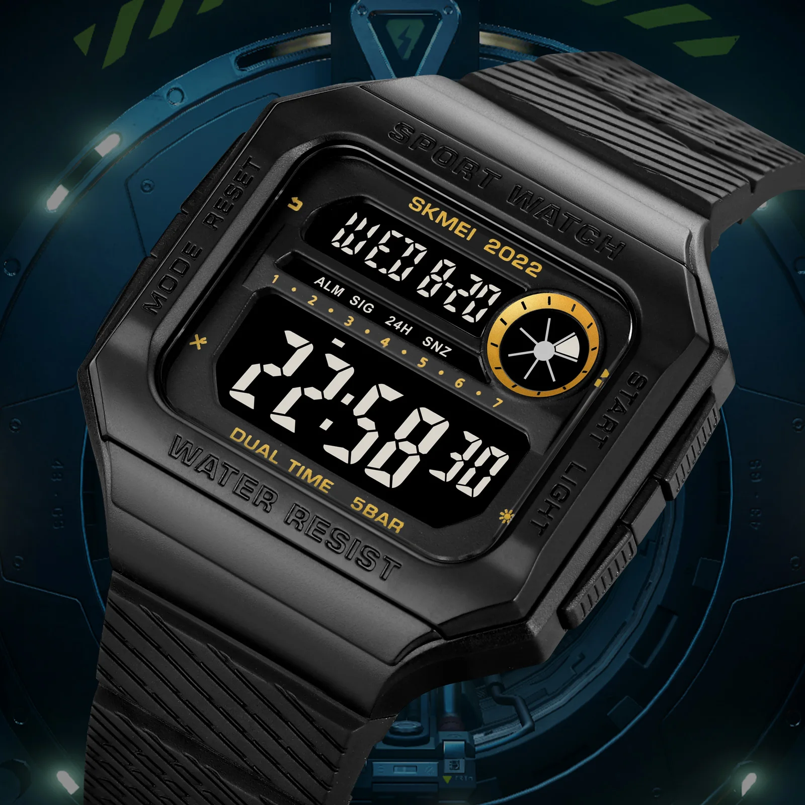 SKMEI 2022  Clock montre homme Digital Sports Men Watches Waterproof Military Countdown Calendar Mens Electronic Wristwatches