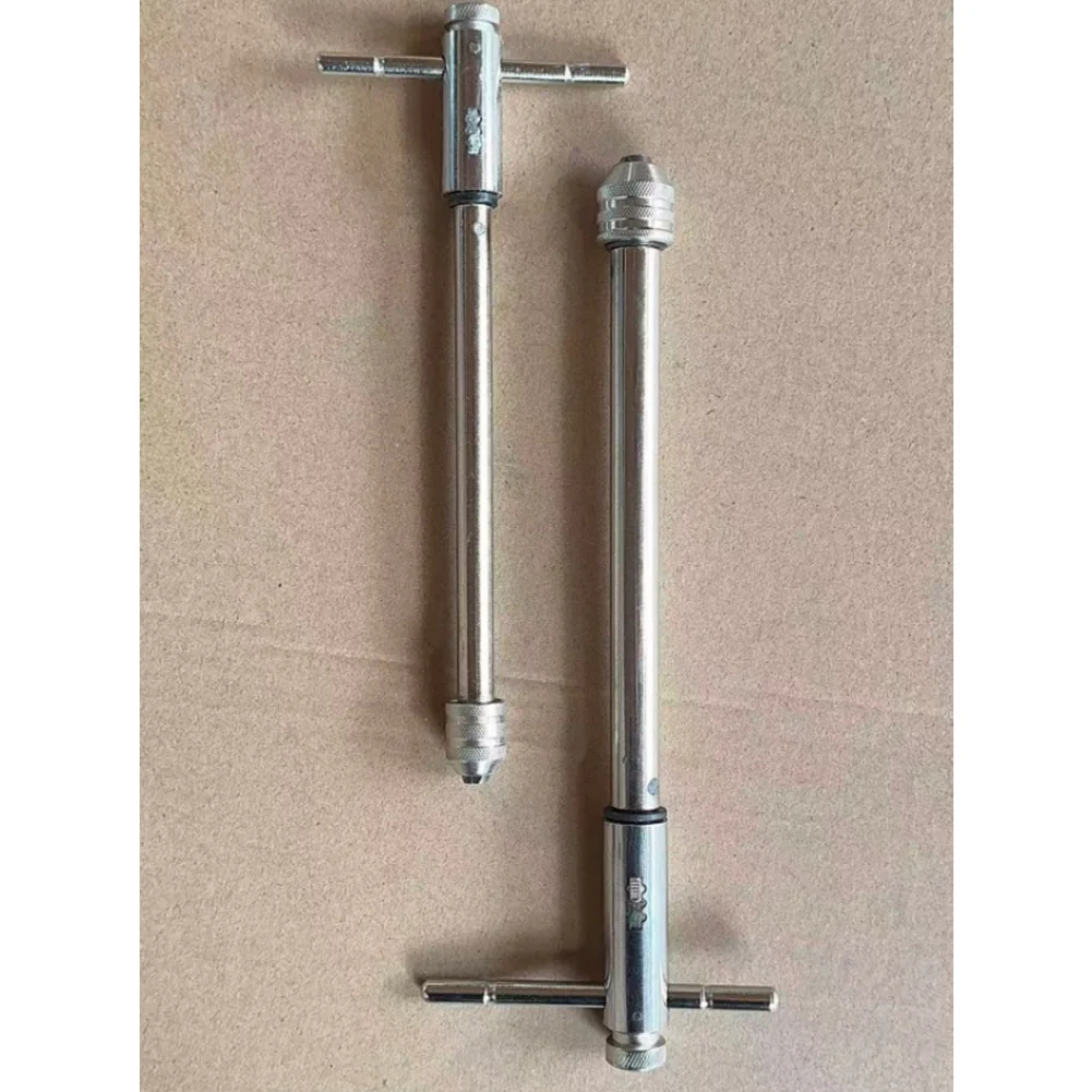Extended Ratcheting Tap Wrench M5-M12 For DIY Threading Tasks Reversible T Shaped Handle Manual Screw Thread Cutter Tool Alloy