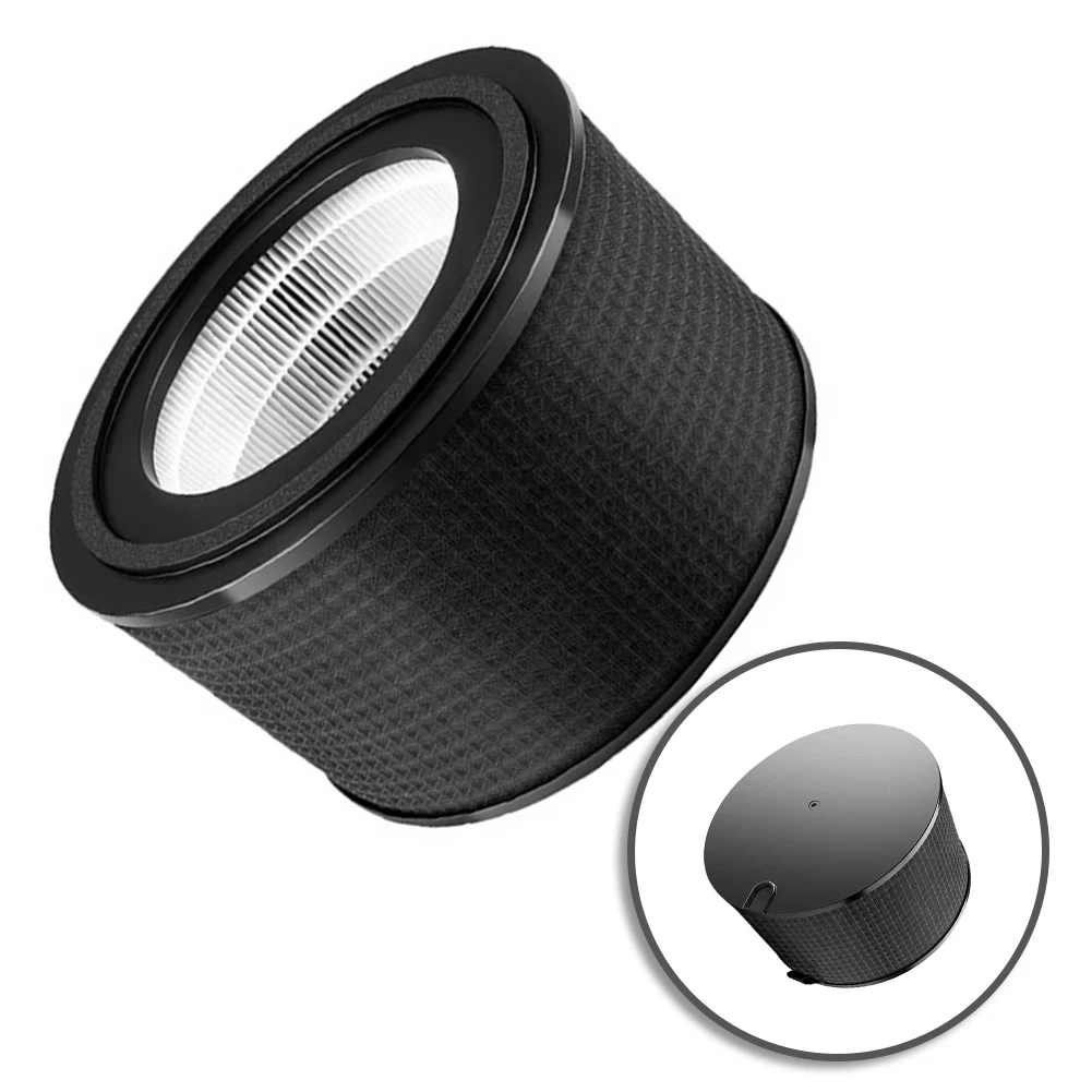 

2 Pcs Dual Layer Air Purifier Filters For AC4228 AC3420 FY4200 FY3200 High Efficiency HEPA Filter Screen Replacement Black