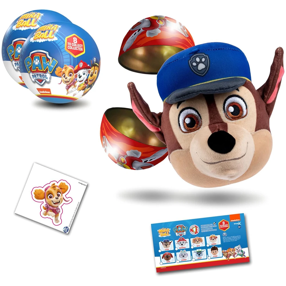 1pc PAW Patrol Officially Licensed Blind Box Toys 3-in-1 Surprise Metal Ball Collectable Characters from TV Shows