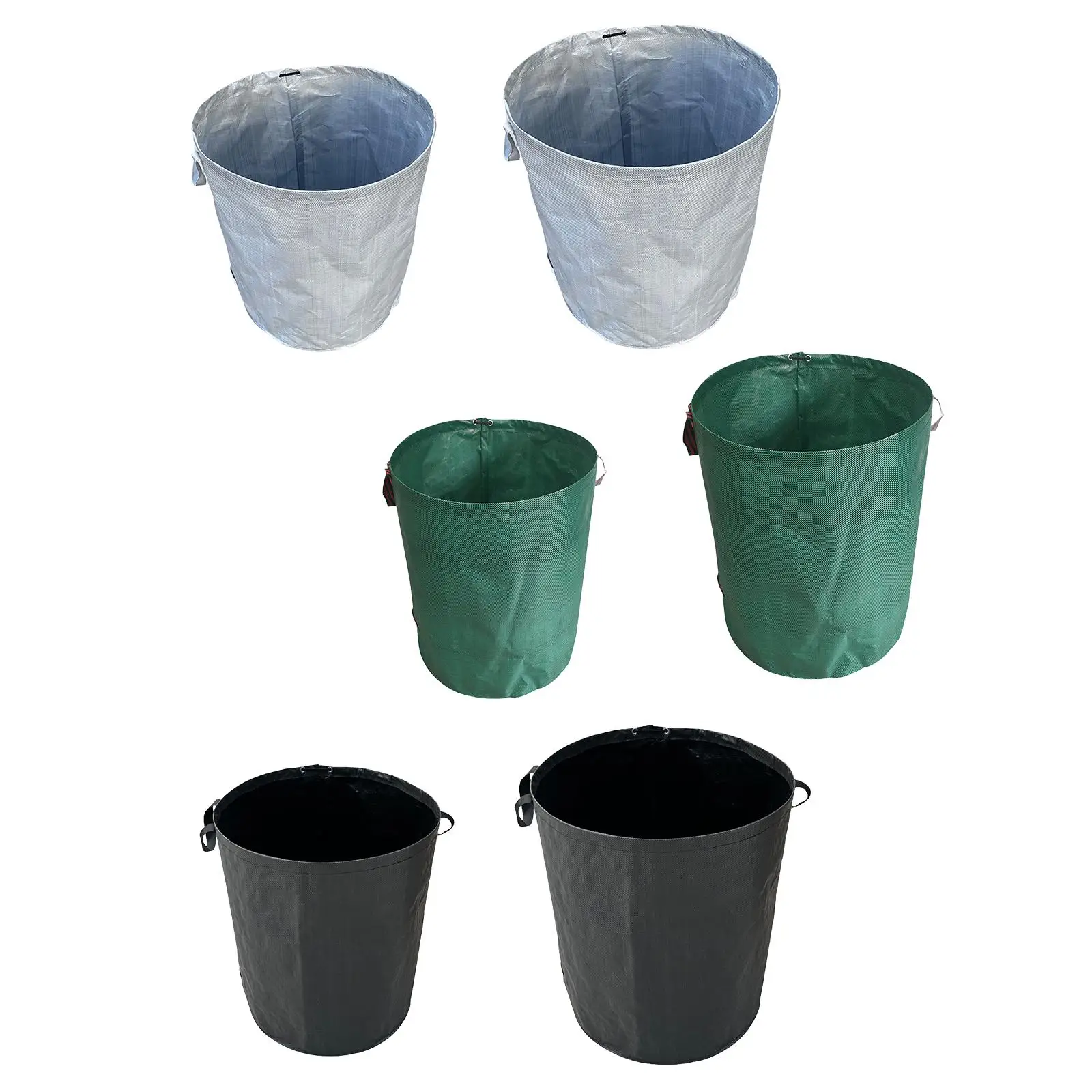 Reusable Garden Leaf Bag Durable Woven Cloth Foldable Garden Waste Bag Lawn Pool Grass Clippings Basket for Outdoor Storage