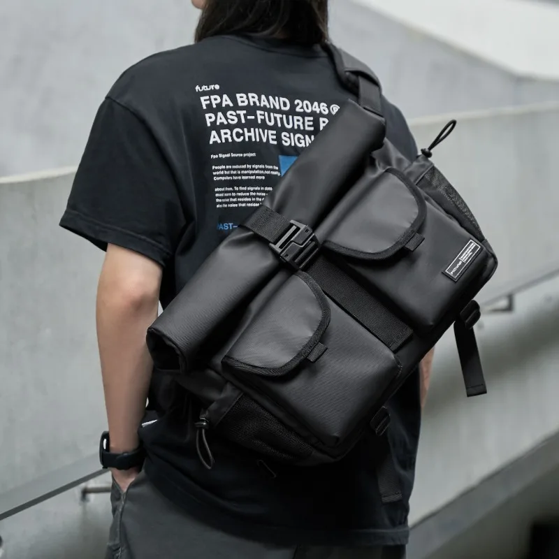 

Fashion Outdoor Cycling Side Bag Male Sling Daypack Large Capacity 15-inch Computer Messenger Bag Casual Shoulder Crossbody Bags