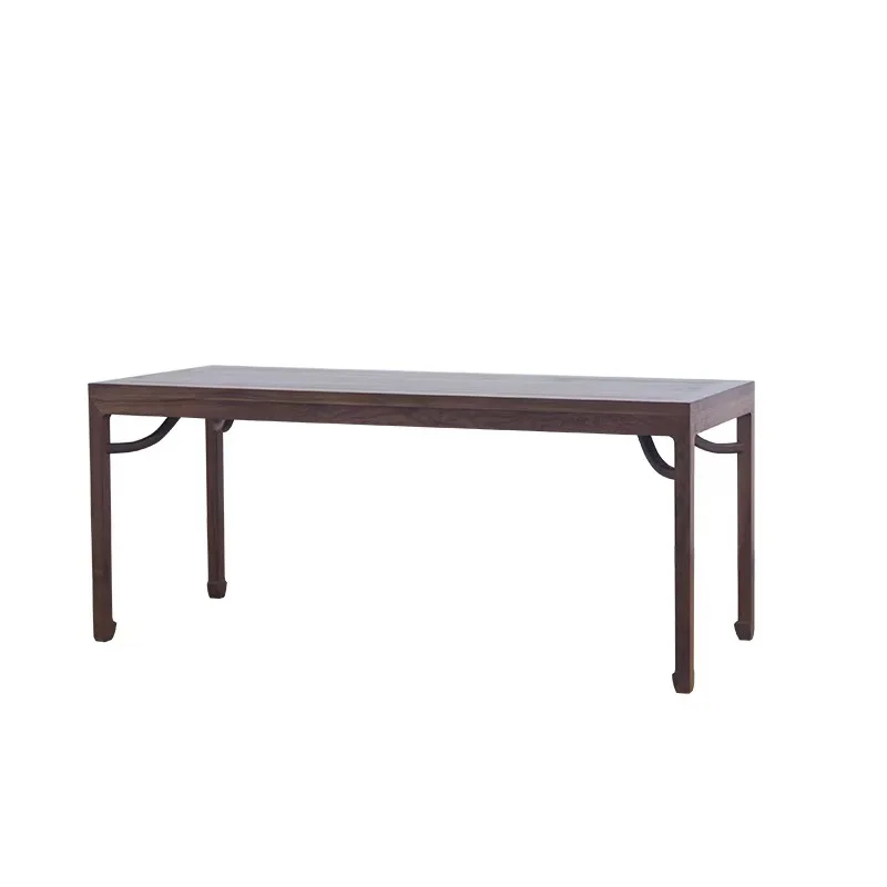 

#New Chinese Style Dining Table, Homestay, Living Room, Reception, Kung Fu Tea Table, Office, Elm Wood Solid Wood Tea Table