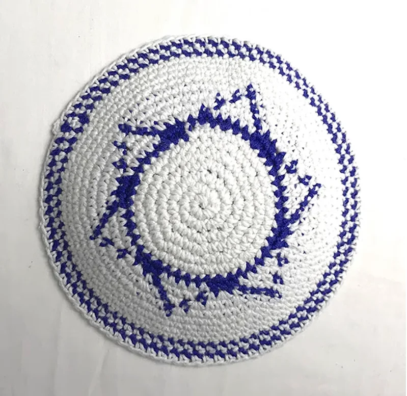 

Вязаная маленькая шапка Kippa Kippot Маленькая шапка ручной работы без рамок Маленькая шапка Kippa