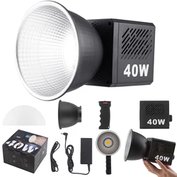 M60 Handle Photo Studio Light COB Bi-Color CCT 2500-8500K CRI≥95 TLCI≥97 With diffuser LED Video Lights Vlog Shoot Fill Lighting