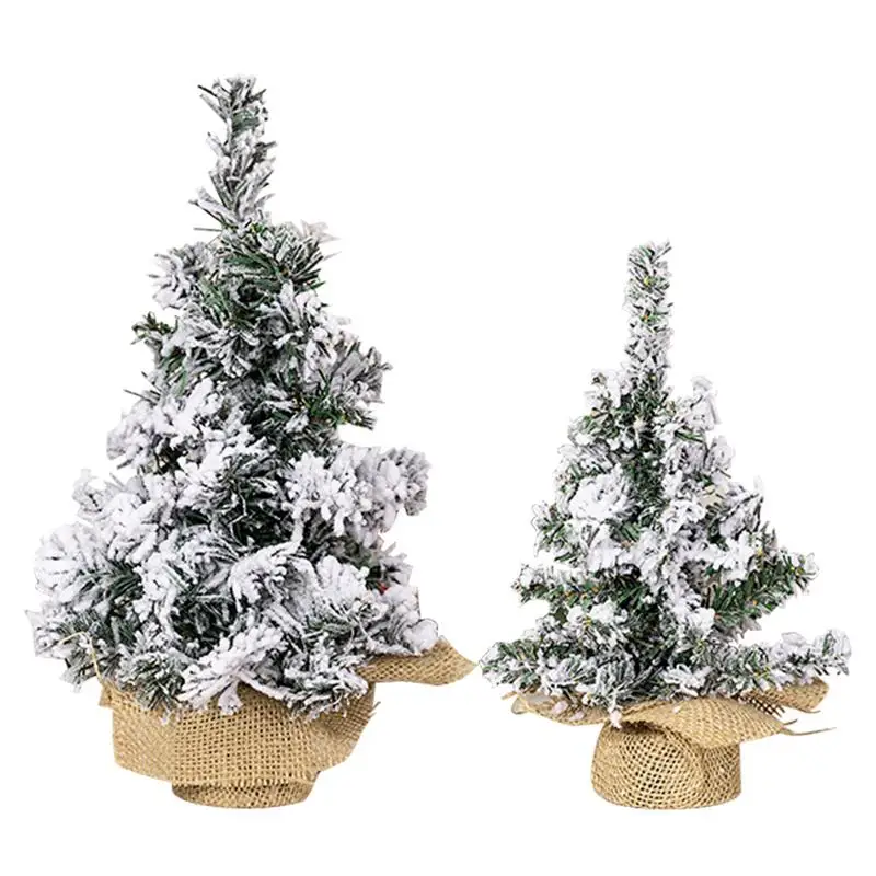 

Small Christmas Tree For Home 2 Pieces Artificial Christmas Trees Portable Design Sturdy Christmas Trees Table Decorations For