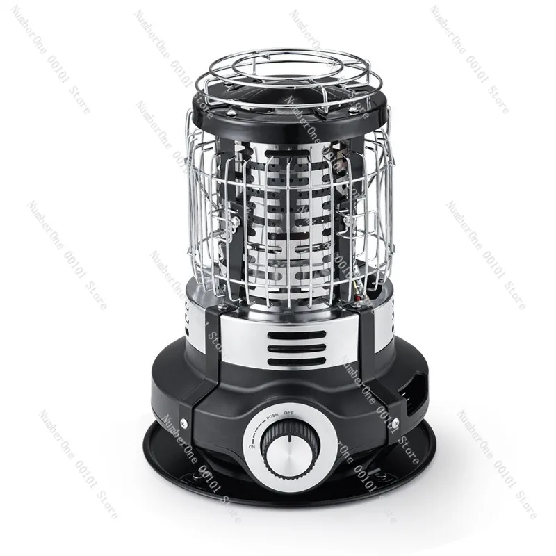 Portable Outdoor Gas Heater Small Camping Warming Stove for Ice Fishing Picnic Patio Tent Travel Tea Brewing Fire Pit Style