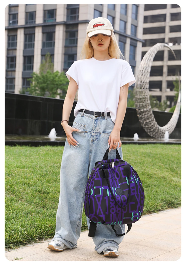 New Fashion Women Backpack Multi functional Waterproof Oxford Cloth Shoulder Bag Lightweight Ladies Travel Bag Shopping Backpack