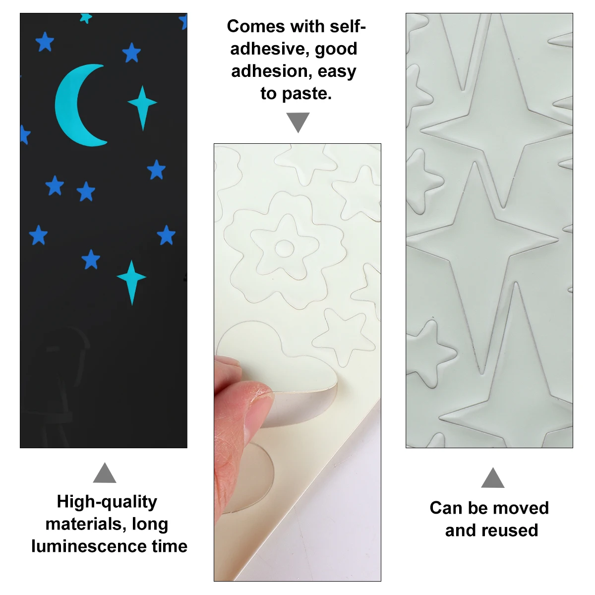 

2 Sheets Decorations Glow-in-the-dark Wall Sticker Stickers Child Cartoon