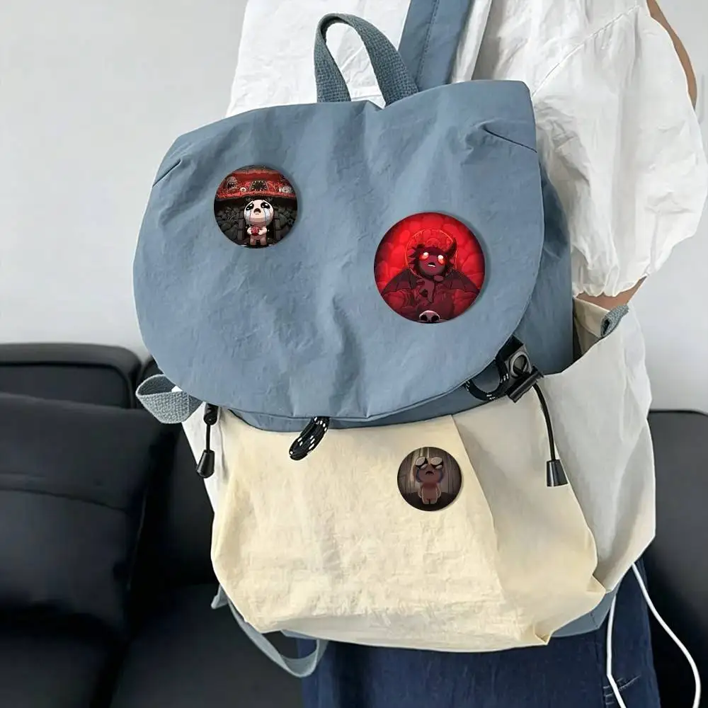 T-The Binding of Isaac G-Game  25 32 44 58 75mm Badges Personalized Round Brooches Pins Accessory Gift