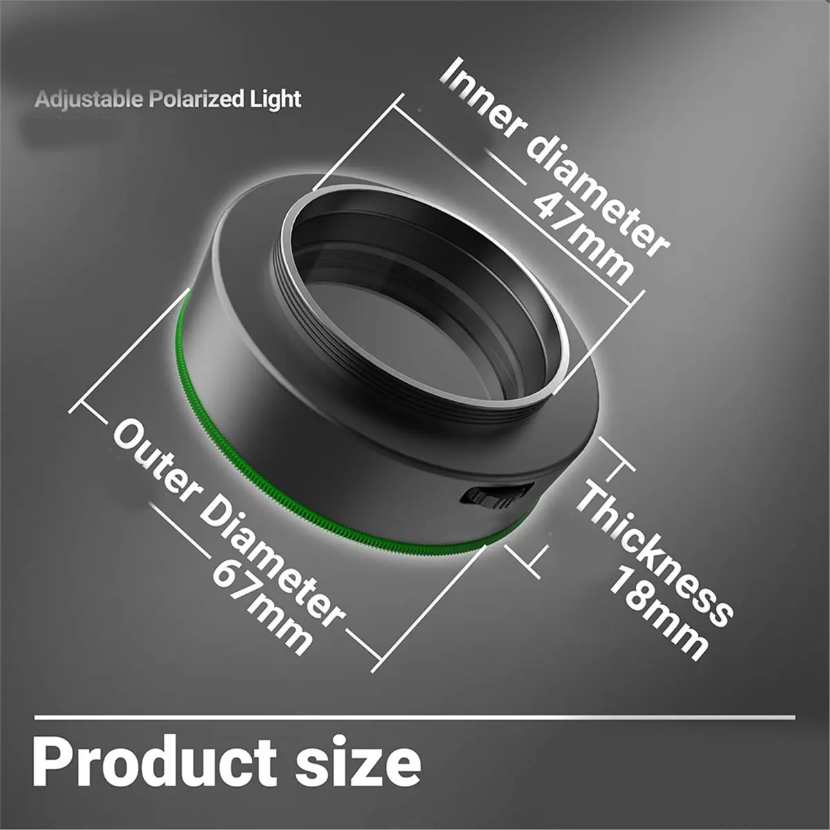A72U MS97 Microscope Ring Light Polarized 32 LED Ring Lamp Adjustable Brightness Anti Glare Eliminates Reflection Illuminator