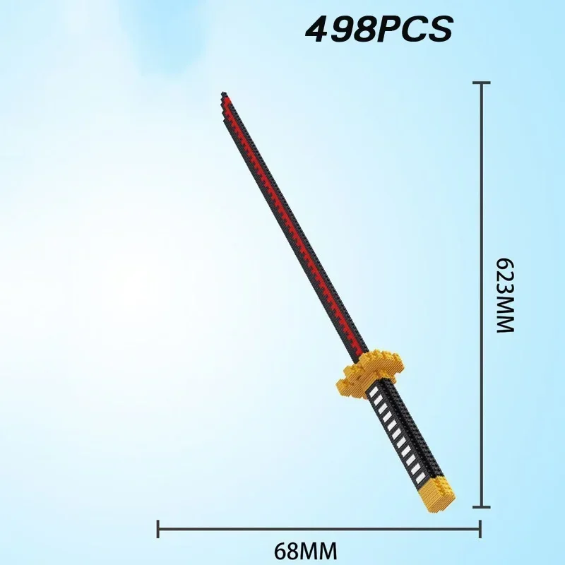 Samurai Sword Building Blocks Ninja Blade Katana Japanese Anime Butterfly Nichirin Knife Bricks Children Toys for Adult