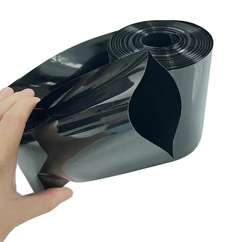 1kg  Black PVC Heat Shrinkable Film Heat Shrink Tubes  for 18650/21700 /26650/32650Lithium Battery Pack Insulated Film Wrap