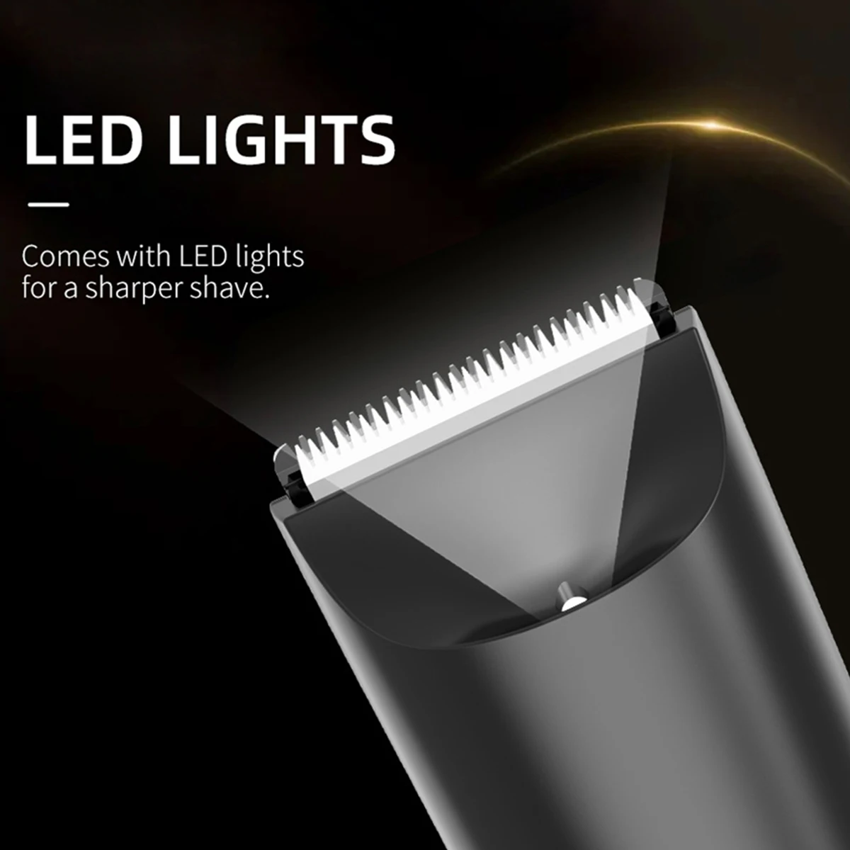 Man Beard Shaver Sideburn Electric Body Hair Trimmer With 2 Protective Cap For Underarm Leg Hair Razor Rechargeable Grooming Kit image 4