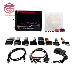 Programador ECU com caixa de ferramentas, Ktag V7.020, KESS V2.8, V2, V5.017, SW V2.25, V2.47, 4 LED BDM Quadro, Adaptadores K-TAG, 22pcs