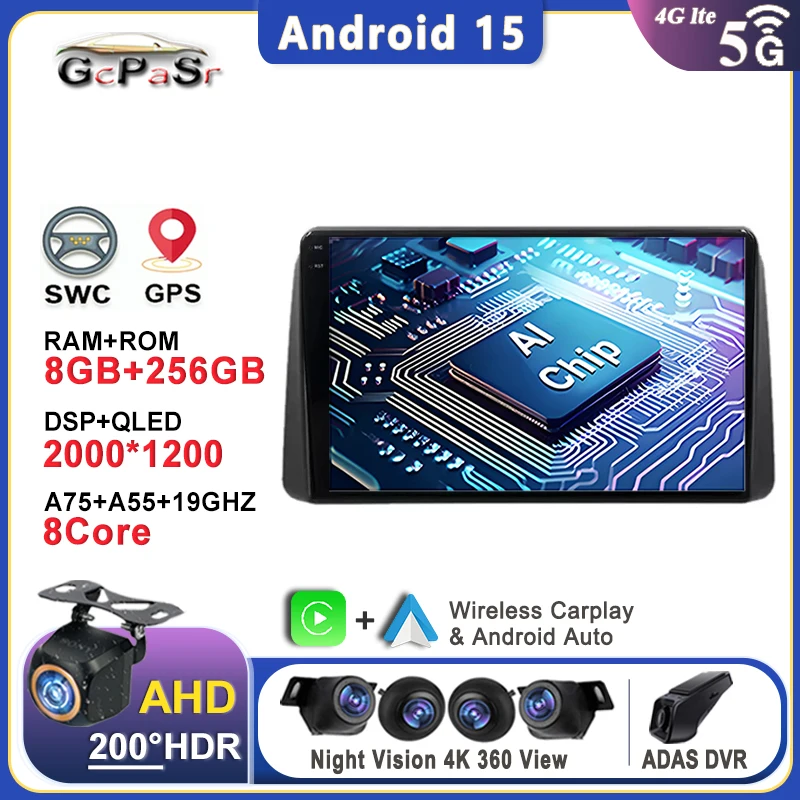 

Android 15 Car Navigation Multimedia Player For Chrysler Grand Voyager 5 2011 - 2015 For Dodge Grand Caravan 2008-2020 2DIN DVD