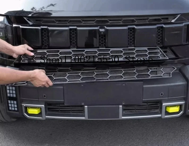 Car Insect-proof Net Fit for Chery JETOUR Traveler T2 2023 2024 Water Tank Protection Front Bumper Grille Dust-proof Net Parts