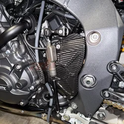 Side Sprocket Chain Case Cover Fairing Cowling For Yamaha MT-10 FZ-10 2016-2023 R1 2015 - 2023 Full Carbon Fiber 100%
