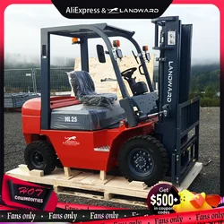 EPA Agricultural High Quality 4WD Diesel Forklift 3 Ton High Power All-In-One Counterbalance Forklift Euro 5 Engine Customized