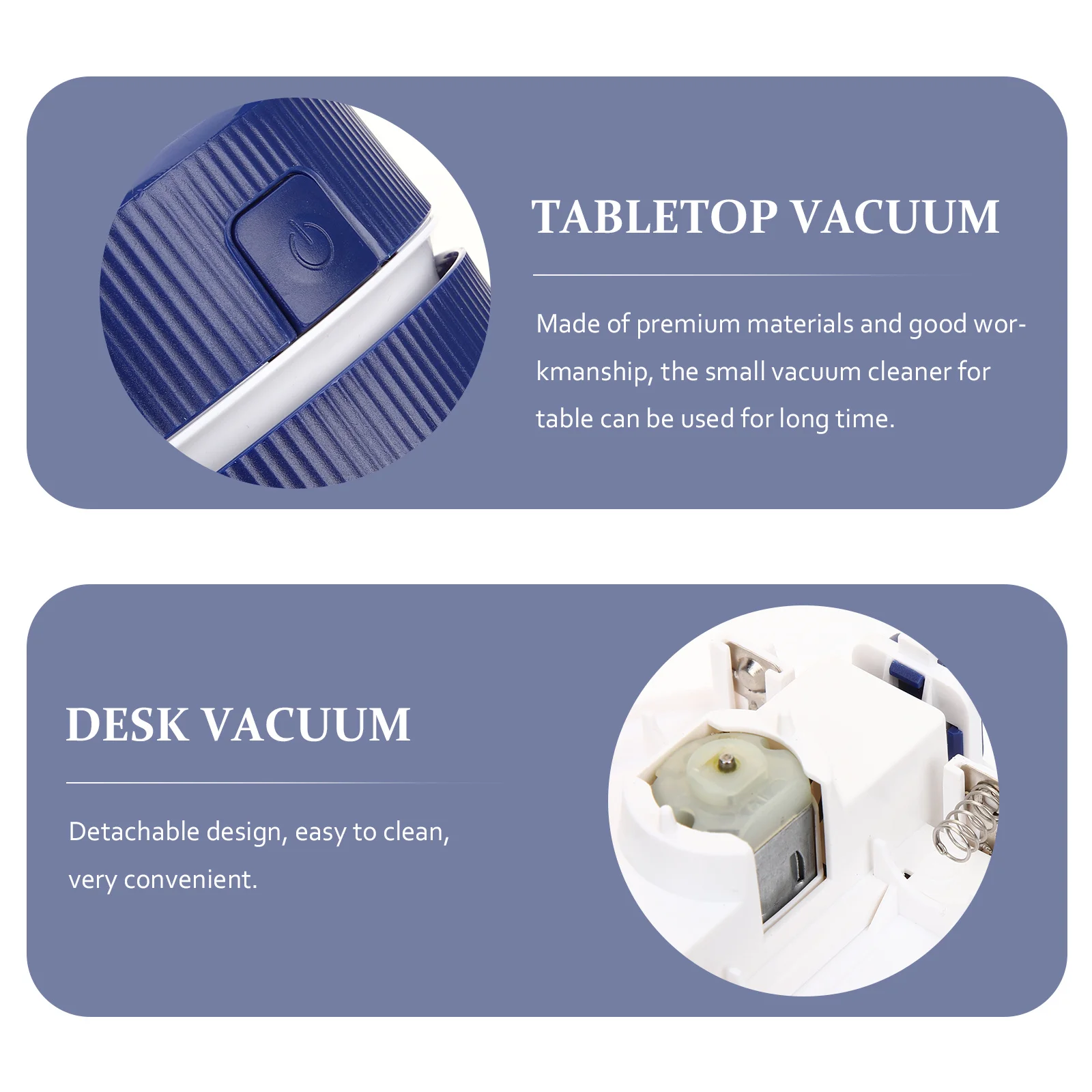 

Mini Desk Vacuum Portable Dust Cleaner Cordless Cleaning Duster Universal Laptop
