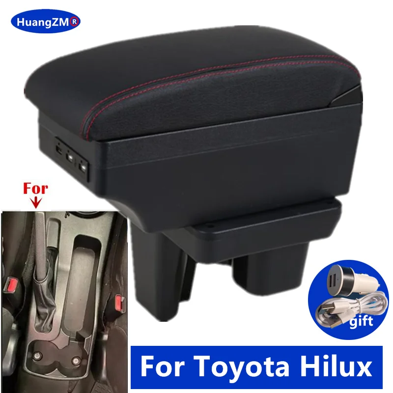 Auto Armlehne Für Toyota Hilux Armlehne box Für Toyota Hilux Zentrum lagerung box Innen Gewidmet Retrofit Auto Zubehör